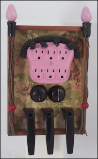 Betty, mixed media assemblage art